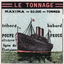 Ships and Ships: Tonnage. Anonymous Illustration of 1925. Private Collection