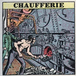 Steam generators: boiler room. Anonymous illustration from 1925. Private collection.