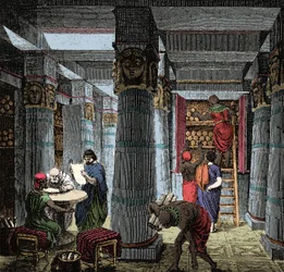 The Library of Alexandria - View of the interior of the Library of Alexandria in Egypt
