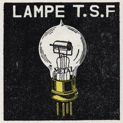 The T.S.F.: T.S.F. Lamp. Anonymous Illustration of 1925. Private Collection.
