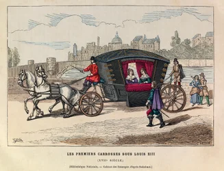 The First Carriages under the Reign of King Louis XIII in the 17th Century - Early French Coach, Reign of King Louis XIII, 17th Century - Private Collection