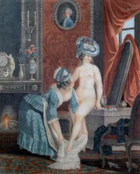The Toilet by Louis Marin Bonnet (1736-1793)