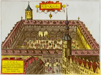 View of the Antwerp Stock Exchange, Founded in 1531