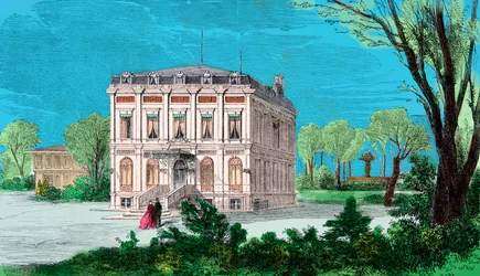 View of the house of Gioachino Rossini in Passy au Bois de Boulogne