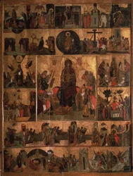 The Glorification of the Virgin Akathist Hymn to the Most Holy Theotokos, 14th century