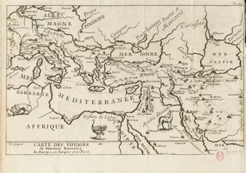 Map of Tavernier