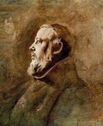 Bust Portrait of a Monk in Profile