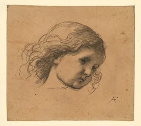 Head of a Curly-Haired Child