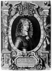 Portrait of George Wilhelm, Elector of Brandenburg (1595-1640), engraved by Petr de Iode