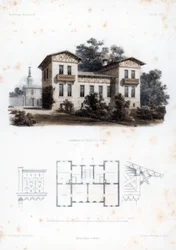 Design for a Country House in Moabit, near Berlin, Germany