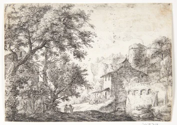 City Wall with an Inn