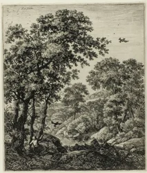 Elias in the Wilderness, from Six Landscape Subjects from the Old Testament