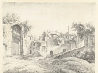 Ruins of the Baths of Diocletian in Rome