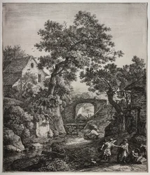 Six Large Upright Landscapes with Scenes from the Old Testament: Zipporah Circumcising Her Son
