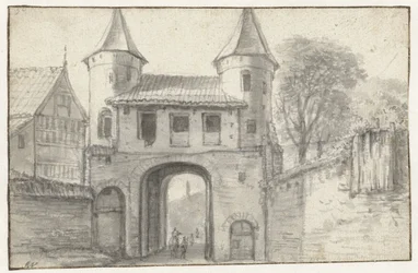 City Gate in Hamburg (?), Seen from the Inside