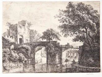 Stone Bridge over a River