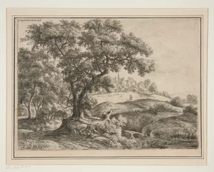 The Edge of the Woods with Village on the Heights