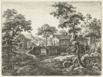 Village Gate (Landscapes, Series A)