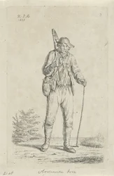 Farmer from the Ardennes with Hoe