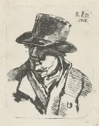 Bust of a Man with Hat