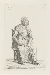 Seated Peasant Woman from Wallonia (Peasants from the United Kingdom of the Netherlands Series)