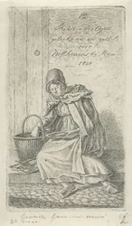 Seated Woman with Basket and Plate (Ghent Shrimp Woman) (12 Study Figures)