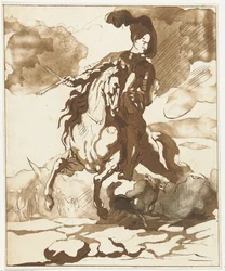 Rider with Dog