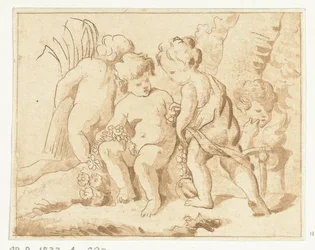 Four Seasons Represented by Four Children