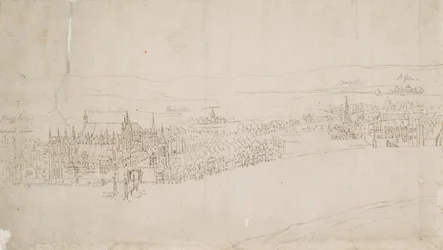 Panorama of London as seen from Southwark: Westminster