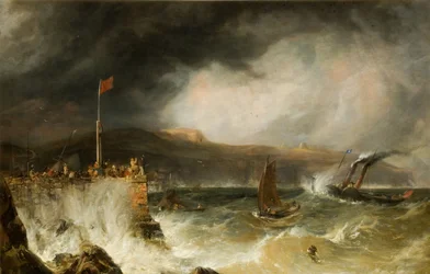 Packet Boat Entering Harbour, 1855