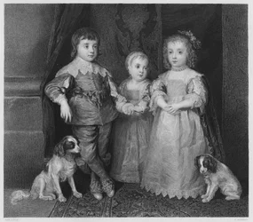 The Three Children of Charles I (engraving)
