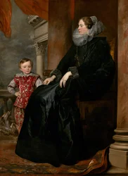A Genoese Noblewoman and Her Son, c.1626