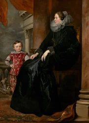 A Genoese Noblewoman and Her Son, c. 1626
