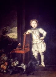 Child in white dress