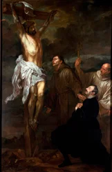 Francesco Orero Worshipping the Crucifix in the Presence of Saint Francis and Saint Bernard