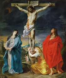 The Crucified Christ with the Virgin Mary, Saints John the Baptist and Mary Magdalene