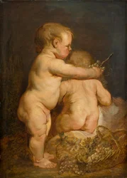 Two Naked Children with Grapes, c. 1630-40