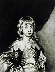 Portrait of George, Duke of Buckingham (engraved by Robert Dunkarton) from Illustrious Characters in British History