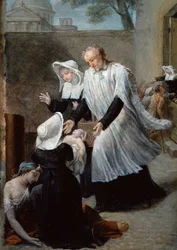 St. Vincent de Paul Helping the Plague-Ridden