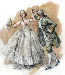 Werther dancing with Charlotte