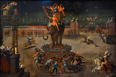 Merry-go-round with Elephant