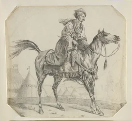 A Mameluke Mounting his Horse