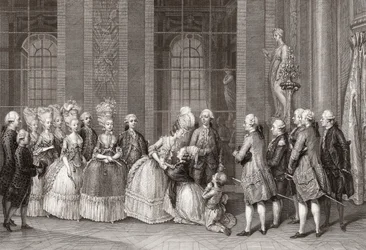 Marie Antoinette visited by Bellegarde family