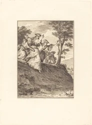 She Rushes After Him