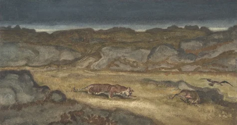 Tiger Stalking Prey
