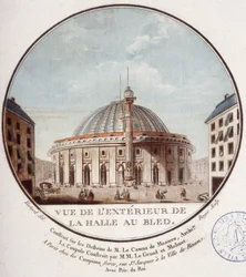 View of the Outside of the Wheat Market, Paris Built by Le Camus de Mézières Between 1763 and 1766, Today the Stock Exchange in Paris