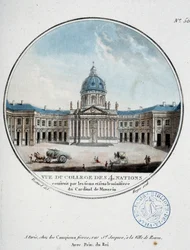 View of the College of the Four Nations (Institut de France) - in 