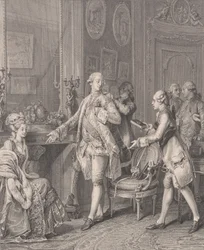 La Grande Toilette The Patroness, from Le Monument du Costume, 1777