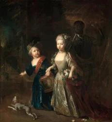 Frederick the Great and Wilhelmine / Pesne 1714