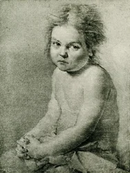 Nature Study for a Naked and Seated Girl